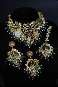 Ensemble de colliers élégants américains, vente directe d'usine, cuivre avec zircon pour femmes, pour robe de mariée ou cadeau - Product Image 4