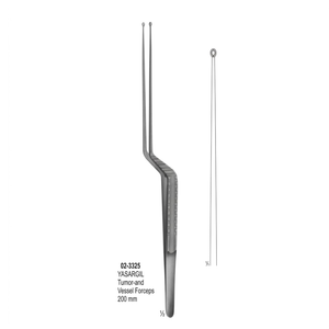 คีมยึดเนื้อเยื่อและหลอดเลือดยาซาร์กิล ขนาด 200 มม. สำหรับศัลยกรรมประสาท เครื่องมือผ่าตัดขนาดเล็ก ทำจากเหล็กกล้าไร้สนิม ความแม่นยำสูง - Product Image 3