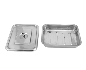 Plateau plat en acier inoxydable pour instruments médicaux, plateaux médicaux manuels de classe I, à vendre à bas prix - Product Image 3