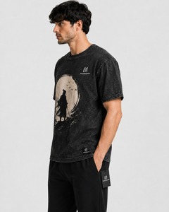 T-shirt léger pour homme en coton 100% délavé à l'acide, respirant, écologique, personnalisable OEM, vente en gros - Product Image 6