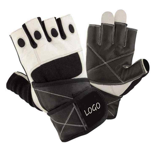 Custom Branding Weightlifting Gloves <b>Half</b> Finger Design with Pull Tabs Non <b>Slip</b> Workout Gloves Wholesale Fitness Gear - Product Image 5