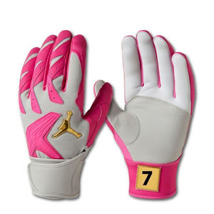 Gant de baseball en cuir rouge de qualité supérieure avec manchette longue et fermeture à double sangle pour une protection supérieure du poignet - Product Image 6