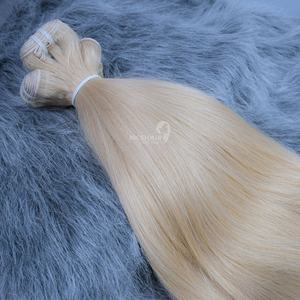 Best 100% Raw Slavic Vietnamese <b>Remy</b> <b>Hair</b> <b>Extensions</b> Natural Wave Soft Silky Flat Weft 100g - Product Image 5