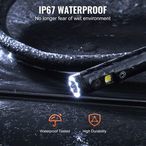 Telecamera Endoscopica Industriale con Tripla Lente, Schermo da 5 Pollici, 1080P, 8+2 Luci, IP67 Impermeabile, Boroscopio con Luce - Product Image 6