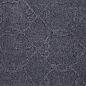 Alfombra de Lana Gris Carbón con Diseño Geométrico Tonal, Antideslizante, Ecológica, de Pelo Largo, para Sala de Estar y Dormitorio - Product Image 4