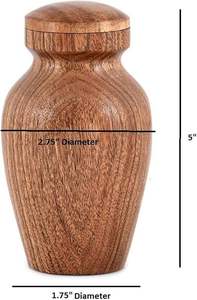 Urne funéraire en bois d'inspiration luxueuse pour cendres, avec une fabrication durable et un attrait naturel raffiné - Product Image 3