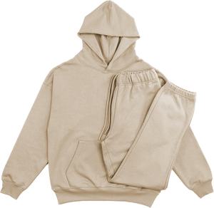 ชุดเซ็ตเสื้อฮู้ดดี้และกางเกงวอร์มทรงโอเวอร์ไซส์ ผ้าโพลีเอสเตอร์/คอตตอน คุณภาพสูง กันน้ำ ระบายอากาศได้ดี สไตล์สตรีทแวร์ สำหรับผู้ชาย - Product Image 6