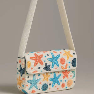 Sac à main artisanal indien de luxe, accessoire de mode décontracté pour le quotidien, avec poignée baguette en perles de verre colorées, accessoire d'art en cristal durable - Product Image 1