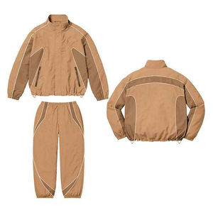 Super Quality Men's Plus Size Winter Fitness Quick Dry Windbreaker Short <b>Sets</b> Stand Collar Outdoor Use Casual Street Wear new - Product Image 5