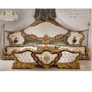 Royal High Quality Teak Wood King <b>Bed</b> Modern Style Hand Carved Solid Wood Bedroom Set American King Size Bedroom Furniture Set - Product Image 1