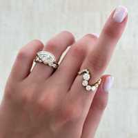 Bague de fiançailles classique pour femme en or 14 carats avec diamant de laboratoire marquise de 3 carats certifié IGI, serti clos, pierres latérales en diamant CVD HPHT