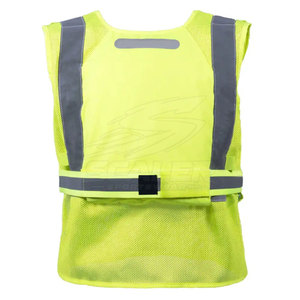Chaleco de Seguridad Reflectante Impermeable de Malla de Poliéster con Cinta Reflectante para Construcción, Seguridad Vial, Trabajo Industrial ANSI/EN - Product Image 2