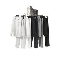 Ensembles de survêtements à capuche pour hommes, respirants, sportifs, automne, personnalisables, vente en gros, grandes tailles, en polyester/coton avec cordon de serrage