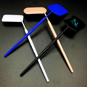 4 Different powder Coated Color And <b>Square</b> Shape Eyelash Extension <b>Mirror</b> Lash inspection <b>Mirror</b> Diamond Grip handle - Product Image 2