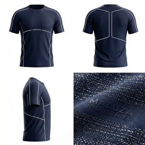 Camiseta Deportiva para Hombre, Transpirable, para Gimnasio, Entrenamiento, Running, Fitness, Ligera, Estilo Urbano, Maluza Industries - Product Image 6