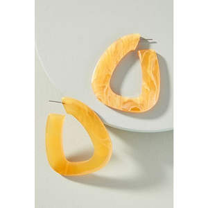 Pendientes de Resina Hechos a Mano con Aspecto Transparente Brillante, Pendientes de Resina Modernos con Destellos Artísticos en Espiral, AL MALIK CRAFT - Product Image 1