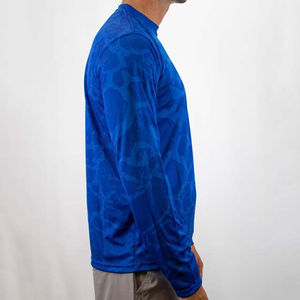 T-shirts de pêche personnalisés en gros, fabricant OEM, marque privée, production en vrac, protection UV, vêtements respirants, fournisseur - Product Image 5