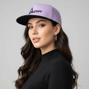 Gorra de Béisbol Softshell con Logotipo Personalizado Cortado con Láser Athletify BU-C001, Gorra Deportiva Transpirable OEM con Cierre Ajustado, Unisex, Cuatro Colores - Product Image 1