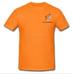 Camiseta de Manga Corta con Cuello Redondo, Tejida, Estampada, de Talla Grande, Ecológica, 100% Algodón, Transpirable, 180g, para Hombre, RUDRA APPARELS - Product Image 1