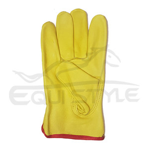 Gants de sécurité pour la construction, cuir de vachette de haute qualité, anti-coupure, gants de travail robustes, gants industriels, vente en gros OEM - Product Image 2