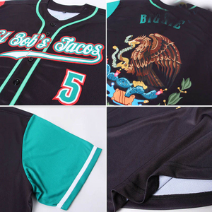 เสื้อเบสบอลแบบระบายอากาศได้ดี คุณภาพเยี่ยม ออกแบบลายซับลิเมชั่นตามสั่ง พร้อมชื่อและหมายเลข  ผลิตจากโพลีเอสเตอร์ สำหรับทั้งชายและหญิง  พร้อมชุดโลโก้แบบกำหนดเองสำหรับผู้ชาย - Product Image 4