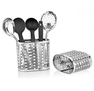 Elegant Stainless Steel Spoon holder Farmhouse Home Kitchen Decor Spoon Storage Stand At <b>Under</b> Your Budget - Product Image 1