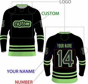 Conjunto de uniforme deportivo para Hockey sobre hielo, camiseta de poliéster transpirable con impresión por sublimación - Product Image 5