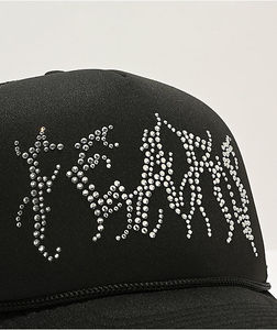 Unisex Cotton Suede 5 Panel Baseball Cap Custom Embroidery Logo with Rhinestone Metal <b>Pin</b> Letter Pattern Adjustable - Product Image 5