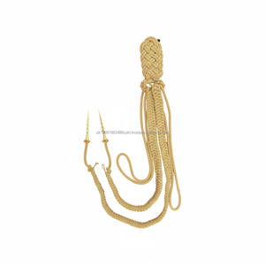 Cordones de Hombro de Alambre Metálico de Lujo de Primera Calidad con Pin de Seguridad para Accesorios de Uniformes Ceremoniales - Product Image 6