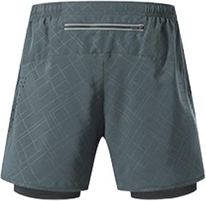 Pantalones Cortos Deportivos para Hombre con Logotipo Personalizado, Doble Capa, Cintura Media, Cierre con Cordón, Bolsillos, para Entrenamiento, Gimnasio, Correr - Product Image 3