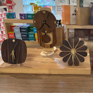 Reloj de madera para sala de estar, reloj de madera decorativo para oficina, reloj de pared grande de madera, elegante reloj de pared, diseño de interiores - Product Image 2