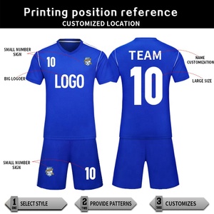 Ensemble de maillots de football personnalisés de haute qualité 2022, respirant, pour adultes unisexes, service OEM, vente en gros, football pas cher - Product Image 6