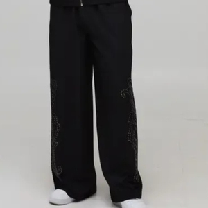 Conjunto Deportivo Personalizado con Logotipo, para Invierno, en Poliéster y Felpa, para Correr, Entrenar, con Chaqueta Cortavientos Elástica - Product Image 3