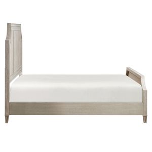 Letto Matrimoniale dal Design Tradizionale in Finitura Marrone Chiaro con Cornice Curva, Arredamento Camera da Letto, Letti in Legno Artigianali - Product Image 3