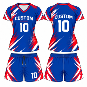 Ensemble de yoga 2 pièces pour femmes, équipe nationale de football, haut à manches courtes, short de cycliste taille haute, uniforme de football - Product Image 2