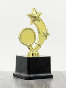 •Decorative plastic <b>trophy</b> with strong base support - Product Image 5