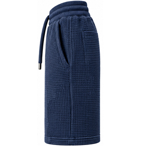 Shorts en tricot gaufré personnalisés pour hommes, décontractés, pour l'été, la gym, avec taille élastique et cordon de serrage, pour le fitness, l'entraînement, le sport - Product Image 4
