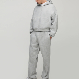 Conjunto Deportivo de Invierno de Algodón Personalizado de Alta Calidad para Hombre, Talla Grande, Cierre de Cremallera, Transpirable y Ecológico - Product Image 1