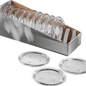 Plateau porte-bougie en verre transparent résistant à la chaleur pour mariage, Saint-Valentin, Noël, Pâques, décoration de la maison et du spa - Product Image 2
