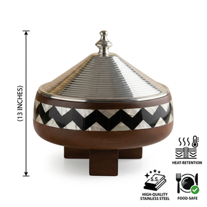 Latest MOP Modern Wooden Casserole Dish 13 Inch Durable Heat Retention Buffet Presentation Customizable Eco-Friendly Food Safe - Product Image 1