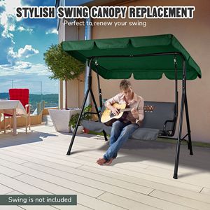 Baldacchino oscillante sostitutivo in avorio 77x43in avorio per altalene da Patio - Product Image 5