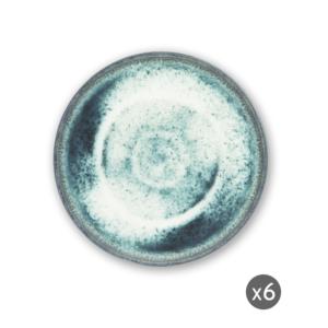 Juego de 6 Platos de Postre de Cerámica Excelsa Atena, Verdes, 20x2 cm - Product Image 6