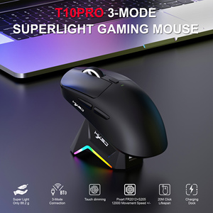 HXSJ T10 nuovo arrivo <span class=keywords><strong>Mouse</strong></span> da Gaming Wireless 3D stile 6 pulsanti <span class=keywords><strong>Mouse</strong></span> ottico a destra Design leggero Dock di ricarica per Laptop - Product Image 3