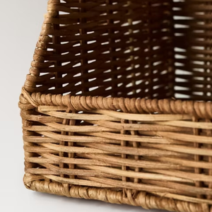 Vietnamese Wicker Natural Rattan <b>Storage</b> <b>Baskets</b> for Books Magazine File Holder for Home Office - Product Image 3