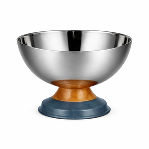 Bol en acier inoxydable avec base en résine turquoise, design élégant pour la salle à manger, la cuisine, la décoration de la maison, bol décoratif haut de gamme pour les maisons modernes - Product Image 3