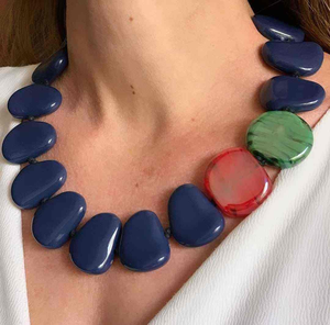 Collar de Cuentas de Resina con Forma de Bola Clásico, Nueva Tendencia de Moda para Fiestas, Joyería Elegante para Mujer - Product Image 3