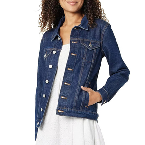 Stylish Casual Wear Wholesale Breathable Cotton <b>Denim</b> <b>Jacket</b> for Women High Quality Customizable OEM ODM - Product Image 1
