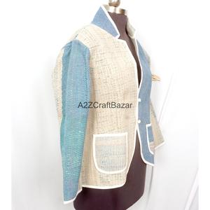 Wholesale Indian Handmade Quilted <b>Kantha</b> <b>Jacket</b>, Women Quilted <b>Kantha</b> <b>jacket</b>, <b>Kantha</b> Coat For Girls And Women's - Product Image 3