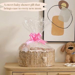 Cesta organizadora de pañales para bebé de hierba marina premium, tejida a mano, con borde festoneado y forro extraíble, de gran venta - Product Image 5