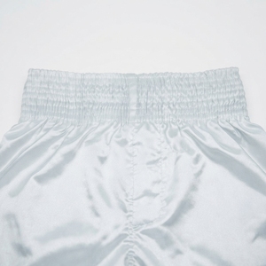 Shorts de boxe blancs pour hommes, respirants, en polyester, pour l'entraînement aux arts martiaux, coupe classique, taille adulte - Product Image 5